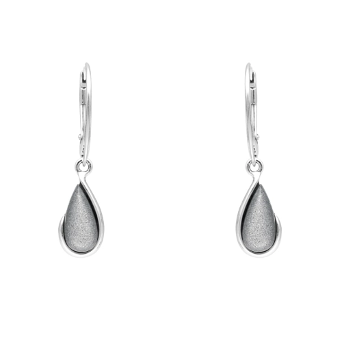 Kolczyki łezki z uleksytem srebrzystym srebro