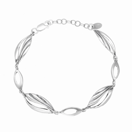 Bransoletka łezki srebro oksydowane