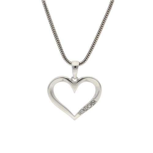 Wisior serce z cyrkoniami