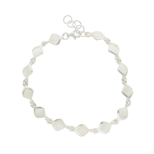 Delikatna bransoletka z uleksytem srebro