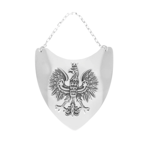 Ryngraf orzeł w koronie srebro