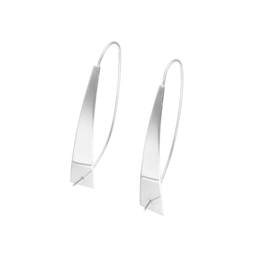 Kolczyki geometryczne trójkąty srebro