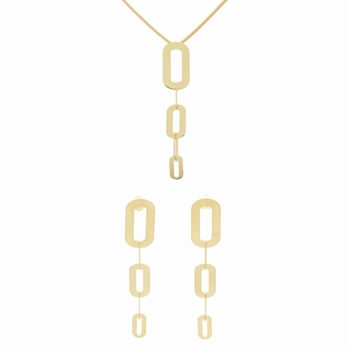 Komplet spinacze srebro pozłacane