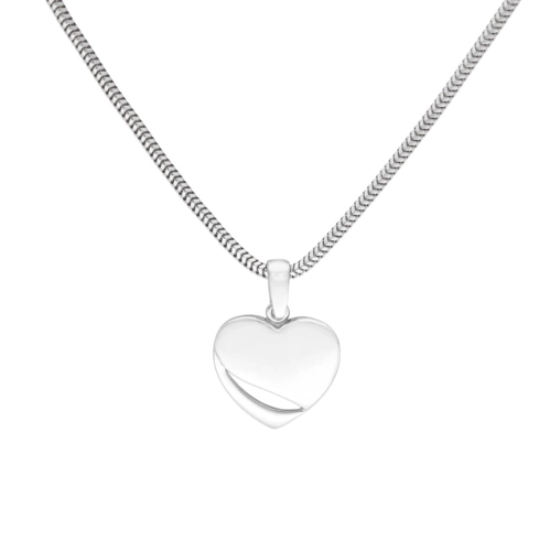 Wisiorek gładki serce srebro