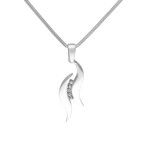 Wisiorek z cyrkoniami srebro