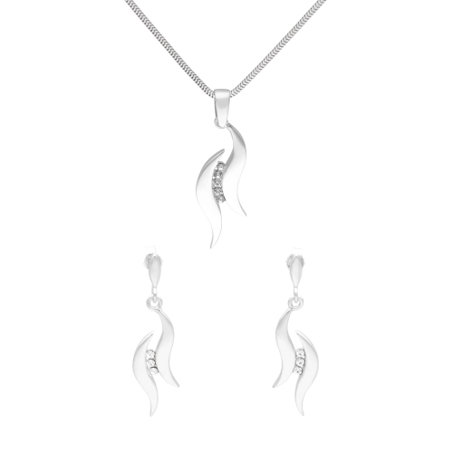 Komplet z cyrkoniami srebro