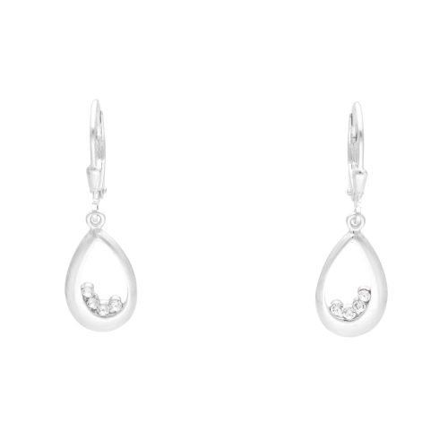 Kolczyki z cyrkoniami łezki srebro