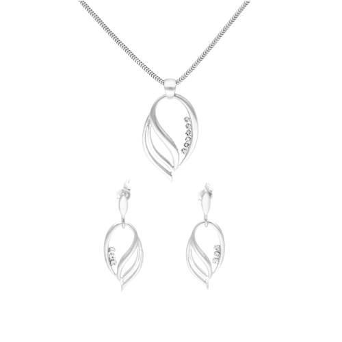 Komplet z cyrkoniami srebro