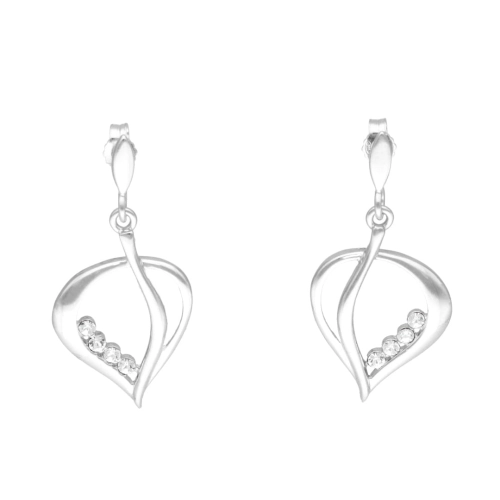 Kolczyki z cyrkoniami srebro