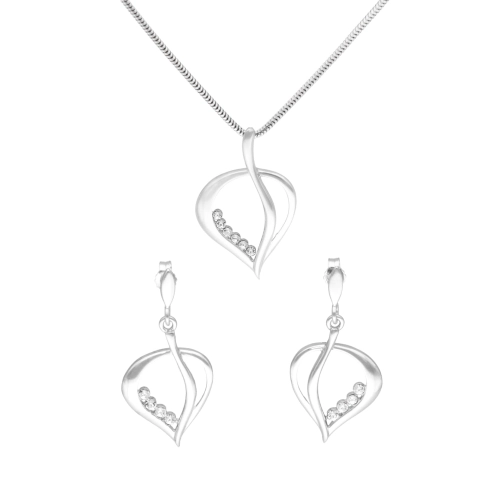 Komplet z cyrkoniami srebro