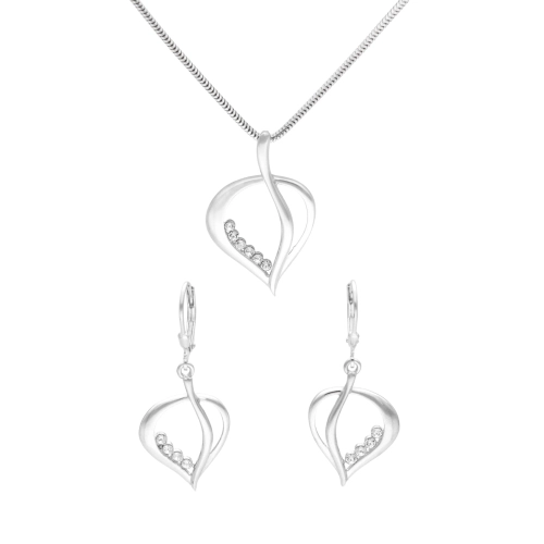 Komplet z cyrkoniami srebro