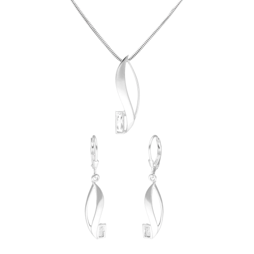 Komplet z cyrkoniami srebro