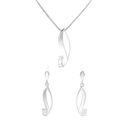 Komplet z cyrkoniami srebro