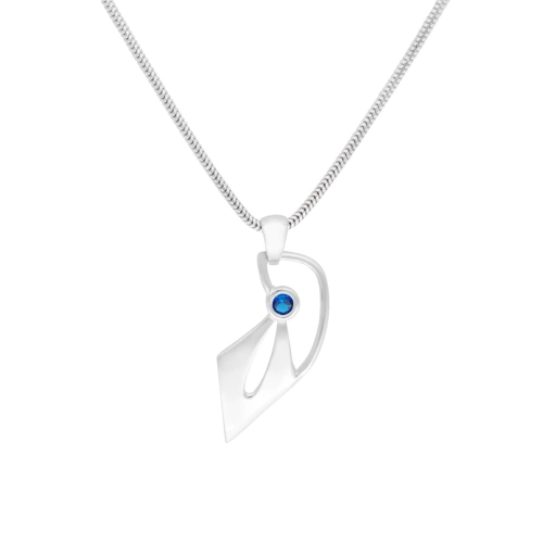 Wisior z szafirową cyrkonią srebro