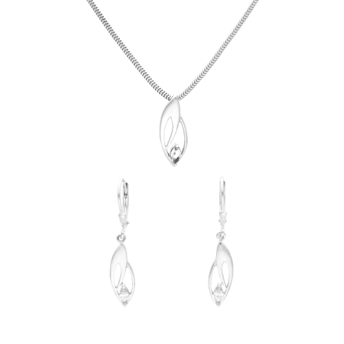 Komplet z cyrkoniami srebro