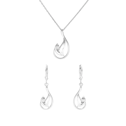 Komplet z cyrkoniami srebro