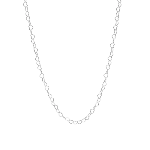 Łańcuszek serduszka srebro -  3mm