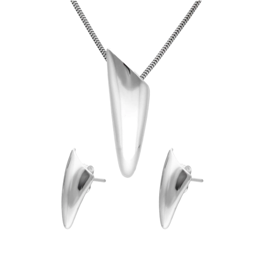 Komplet geometryczne trójkąty srebro