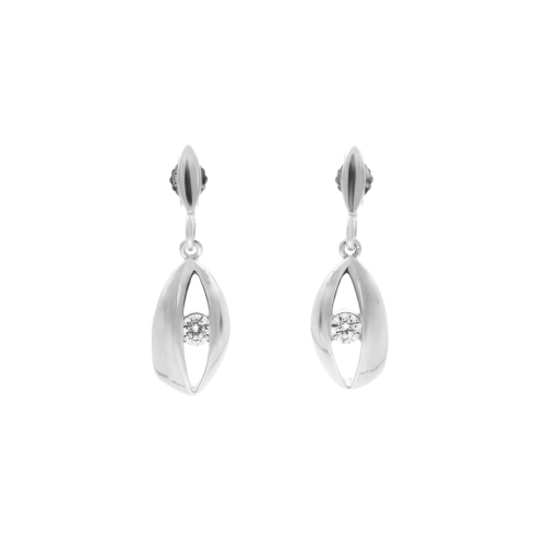 Kolczyki z cyrkonią srebro 