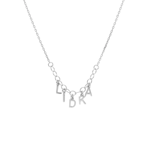 Naszyjnik imię Lidka srebro