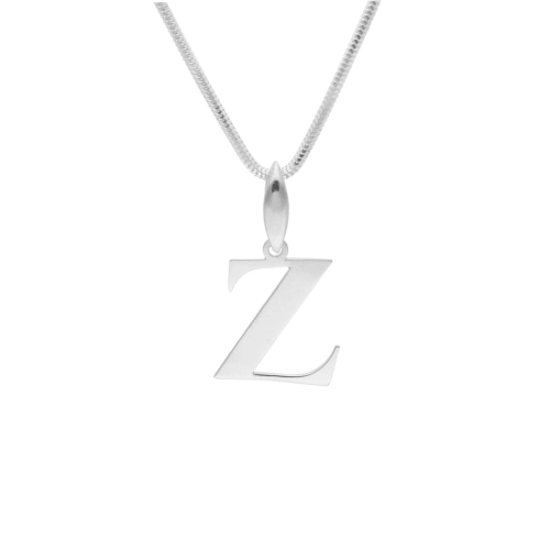 Wisiorek literka Z srebro rodowane