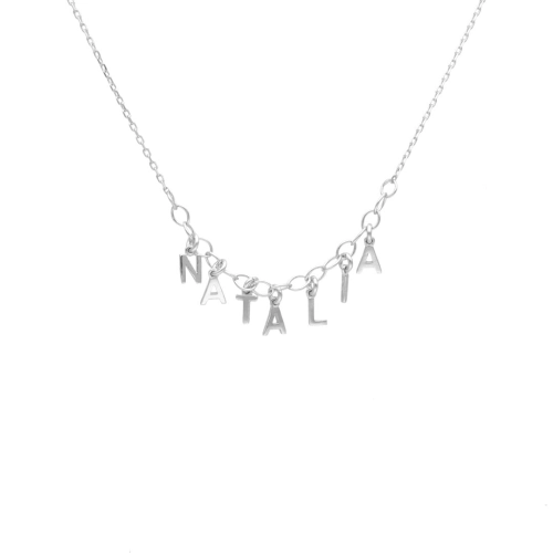 Naszyjnik imię Natalia srebro