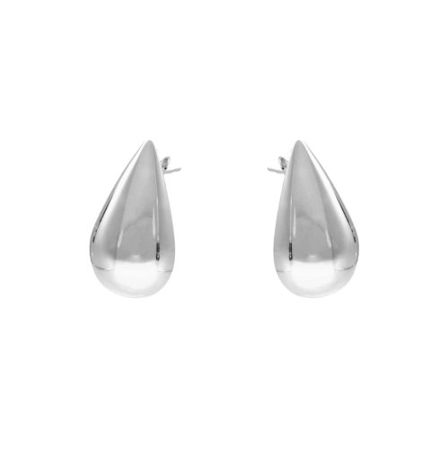 Kolczyki łezki srebro rodowane