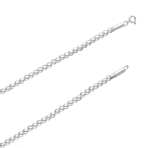 Naszyjnik kulki srebro