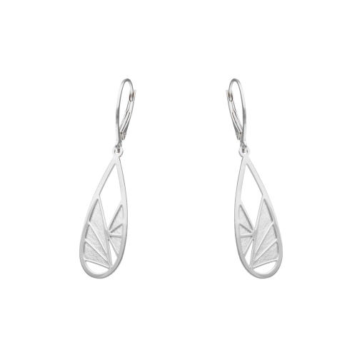 Kolczyki srebrne z tytanem łezki