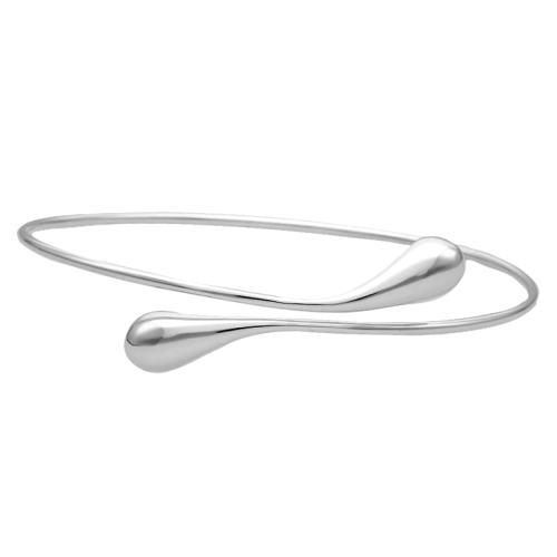 Bransoletka krople łezki srebro rodowane