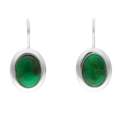 Kolczyki srebrne z jadeitem