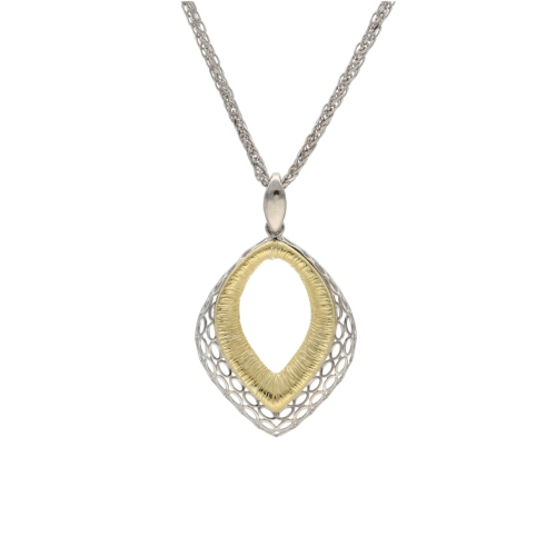 Wisior ażurowy srebro pozłacane