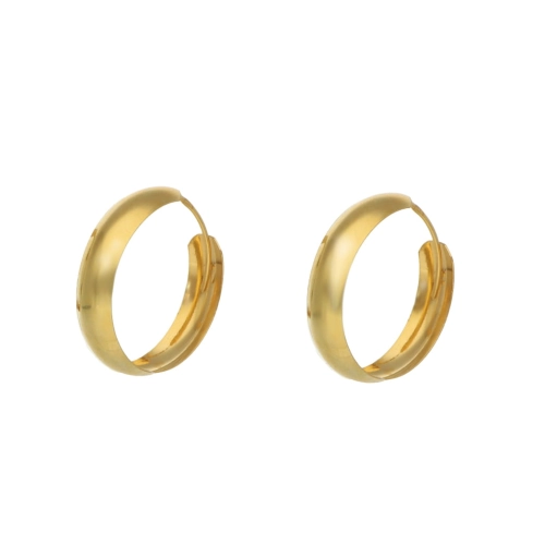 Kolczyki kółka srebro pozłacane 2.5 cm