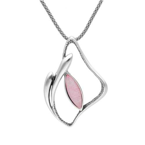 Wisior z kamieniem księżycowym srebro oksydowane