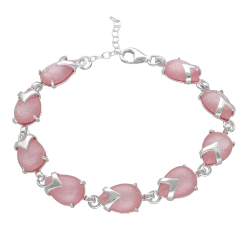 Bransoletka z kamieniem księżycowym srebro