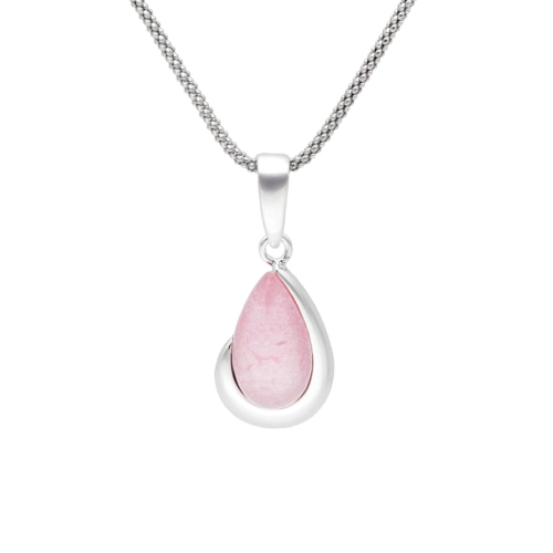 Wisior łezka z kamieniem księżycowym srebro