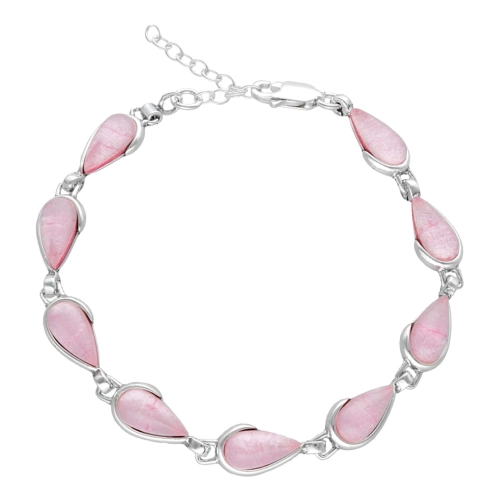 Bransoletka łezki z kamieniem księżycowym srebro