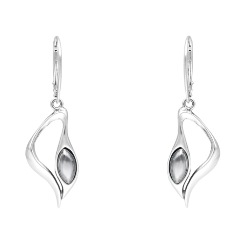 Kolczyki z hematytem srebro