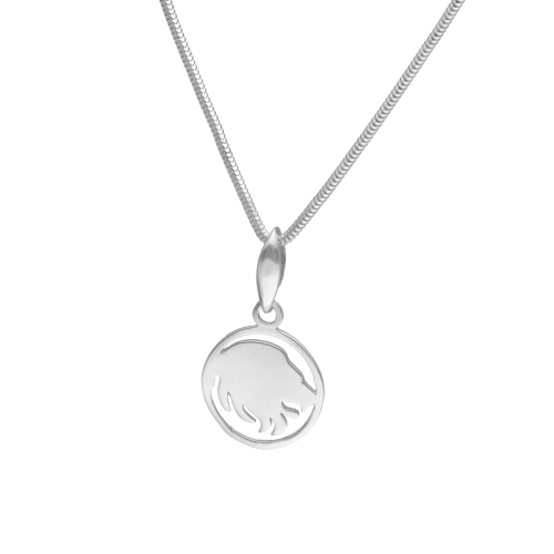 Wisior znak zodiaku Lew srebro rodowane