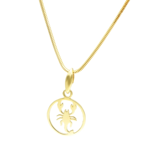 Wisior znak zodiaku Skorpion srebro pozłacane
