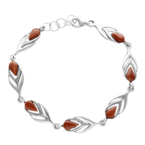 Bransoletka z Piaskiem Pustyni srebro oksydowane