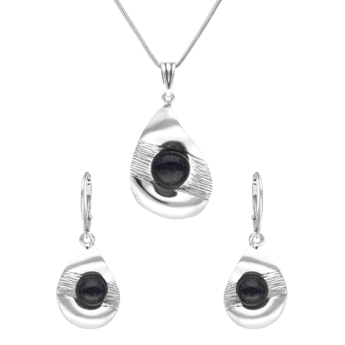 Komplet z Nocą Kairu srebro oksydowane