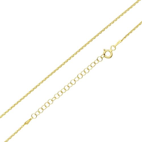 Łańcuszek ankier pozłacany - 1.9 g, 40-45 cm, 1.3 mm