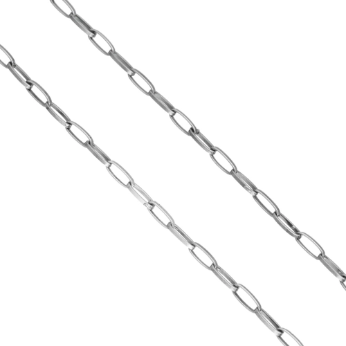 Łańcuch srebrny ankier oksydowany 3 mm