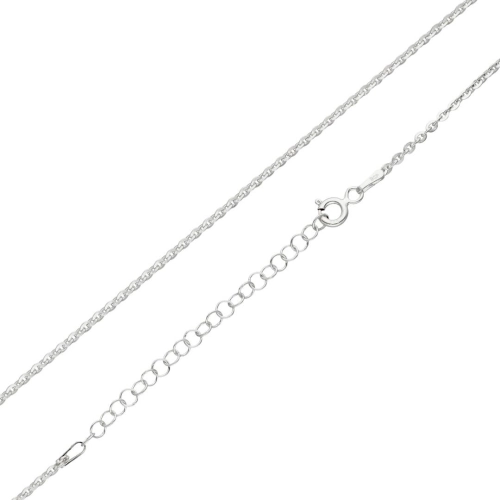 Łańcuszek ankier rodowany - 2.9 g, 40-45 cm, 1.7 mm