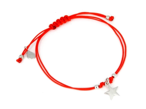 Bransoletka sznurkowa gwiazdka 