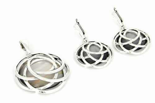 Komplet z  szarą masą kobaltową