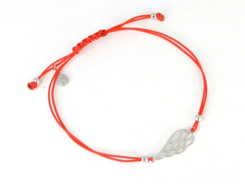 Bransoletka sznurkowa skrzydło anioła