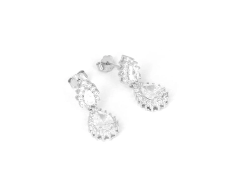 Kolczyki z cyrkoniami markizy 