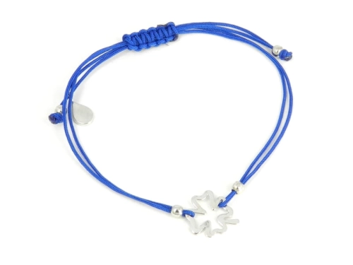 Bransoletka sznurkowa koniczynka